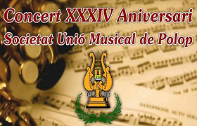 Concert XXXIV Aniversari de la Societat Unió Musical de Polop